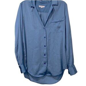 Equipment blue blouse size small